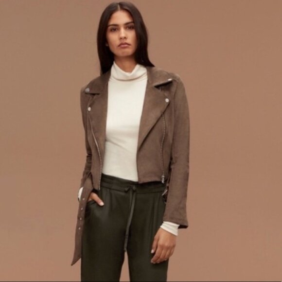 Aritzia Talula Gray Morton Moto Jacket - Picture 1 of 13